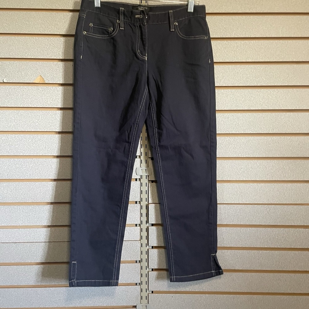 Talbots Petites 4 P Navy Blue Stretch Pants Jeans